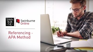 APA Referencing Guide  How To Reference  Swinburne Online [upl. by Akcirederf]