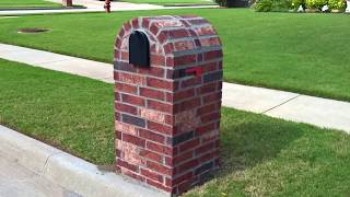 Masonry Mailbox Brick Block Stone [upl. by Intirb]