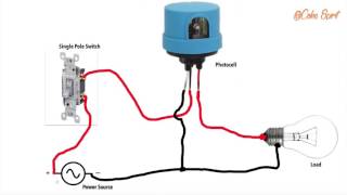 HOW TO WIRE A PHOTOCELL IN A CIRCUIT [upl. by Aiekal]