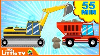 JCB Excavator  Digger Cartoons  Bulldozer  Dump Truck for Kids  Children Videos [upl. by Joost]