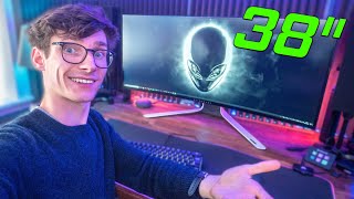 38quot ULTRAWIDE IS CRAZY BIG  Alienware AW3821DW Gaming Monitor Review [upl. by Bullis]