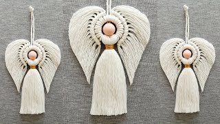 DIY ANGEL en MACRAME paso a paso  DIY Macrame Angel Tutorial Step by Step [upl. by Ennaillij]