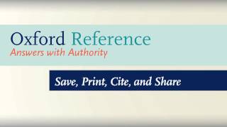 How to Use Oxford Reference [upl. by Akla]