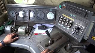 IRFCA Inside Alco WDM3D Diesel Locomotive Ultimate Loco Cab Ride at 110KMPH [upl. by Rehpoitsirhc420]