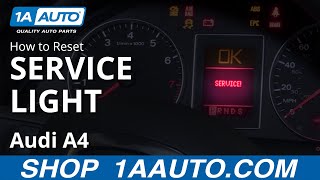 How to Reset Service Light 0409 Audi A4 [upl. by Yhprum]