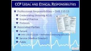 Critical Care Paramedic 3 MedicalLegal and Ethical Aspects [upl. by Nosimaj]