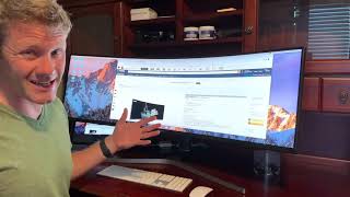 Samsung 49 inch Super Ultrawide Monitor Review  From a business  productivity view [upl. by Atthia]