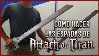 Cómo Hacer las ESPADAS de SHINGEKI NO KYOJIN de Cartón  DIY  Attack on Titan [upl. by Relly]