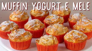 🍎 MUFFIN SOFFICI YOGURT E MELE 🍎 Ricetta Facile  Fatto in Casa da Benedetta [upl. by Erica]