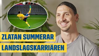 ZLATAN REAGERAR PÅ SINA BÄSTA LANDSLAGSMÅL [upl. by Aicnelev]