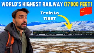 Worlds HIGHEST TRAIN Journey to TIBET 17000 Feet 🇨🇳 [upl. by Lanor776]