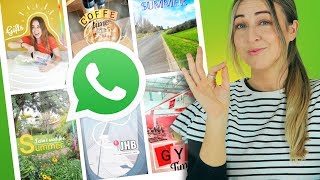 WhatsApp Status  10 Creative Ideas  Using ONLY The App [upl. by Gillan]