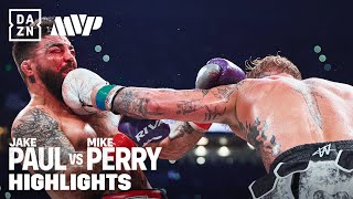 FIGHT HIGHLIGHTS  JAKE PAUL VS MIKE PERRY [upl. by Phylys]