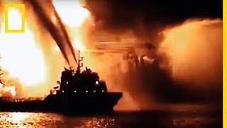 Explosion de la plateforme pétrolière Deepwater Horizon [upl. by Dannica846]