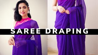 How beginners can drape a Saree in 6 Easy Steps [upl. by Thelma]