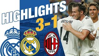 Real Madrid vs AC Milan 31 EXTENDED HIGHLIGHTS amp GOALS [upl. by Illib]