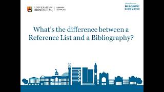 Reference List v Bibliography  whats the difference [upl. by Allemaj]