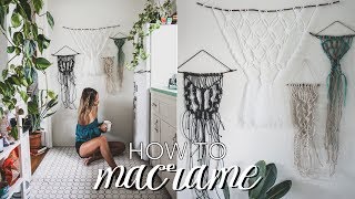 How To Macrame  Beginner’s Tutorial Easy Step by Step Guide [upl. by Londoner]