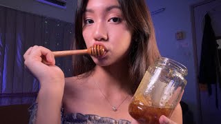 ASMR  Honeycomb  Sticky Satisfying Sounds [upl. by Levey965]