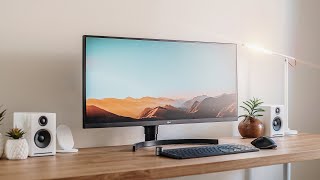 LG Ultra Wide Monitor Review 34WN750 [upl. by Eilrebma490]