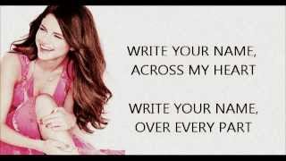 Write Your Name by Selena Gomez Lyrics [upl. by Haeel]