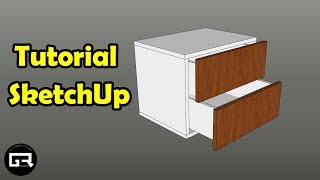 TUTORIAL SKETCHUP MUEBLES  Diseño de cajones [upl. by Garibold]