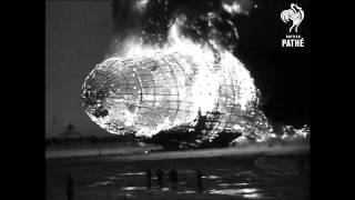 Hindenburg Disaster  Real Footage 1937  British Pathé [upl. by Shaddock]