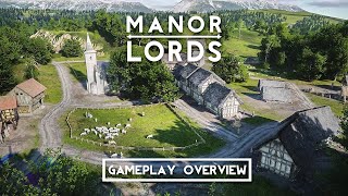 Manor Lords  Gameplay Overview  Medieval RTSCitybuilder [upl. by Markiv]