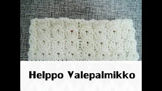 Helppo Valepalmikko  Joustinneule  Neulonta [upl. by Gayler]