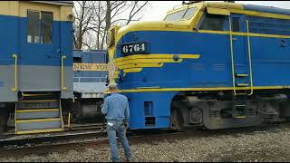 Cab ride in a Alco FPA4 on the New York and lake Erie railroad [upl. by Htrag121]