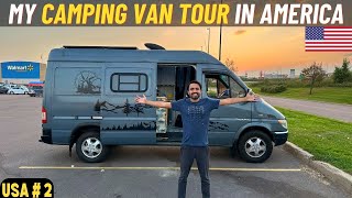 My CAMPING VAN in AMERICA Full Tour [upl. by Syned]