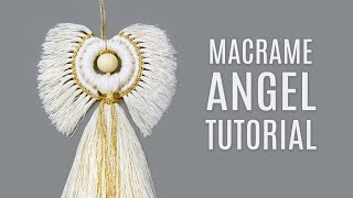 MACRAMÉ ANGEL TUTORIAL [upl. by Gardia612]