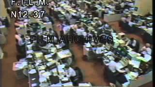 1987 Stock Market Crash stock footage  archival footage [upl. by Phare]