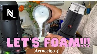 How To Foam Milk With Aeroccino 3 Make Coffee With Foam Tips amp Tricks  Easy Foamed Latte Recipe [upl. by Couhp874]