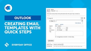 Using Quick Steps for Responding with Template Emails  Everyday Office [upl. by Boothe769]