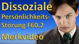 Dissoziale Persönlichkeitsstörung F602 HP Psychotherapie  Merkvideo mit Tom Riddle [upl. by Meenen]