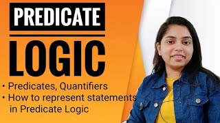 Predicate Logic  Logical Representation  FOPL  Knowledge Reresentation  AI  Kanika Sharma [upl. by Ecidna947]