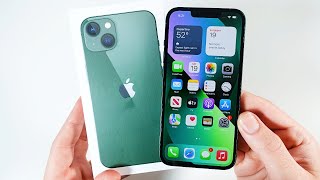 iPhone 13 Green Unboxing [upl. by Ahsin]