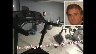 Montage dun Tapis de Course PROFORM [upl. by Dnivra]