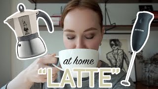 HOW TO MAKE A quotLATTEquot AT HOME moka pot  frother [upl. by Elyak]