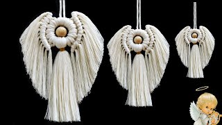 DIY ANGEL en MACRAME paso a paso  DIY Macrame Angel Tutorial [upl. by Krahling57]