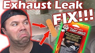 How to Fix an Exhaust Leak  Tiger Patch Muffler Tape [upl. by Gnoud752]