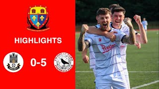 Caerleon 05 Cwmbrân Town  Gwent FA Senior cup  Quarter final highlights [upl. by Ruthy]