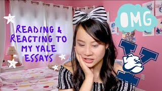 how I got into Yale reading my college application iVy LEaGue essays  TIPS  Class with Cass [upl. by Kennedy174]